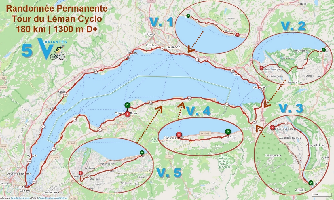 route 46 tour du leman